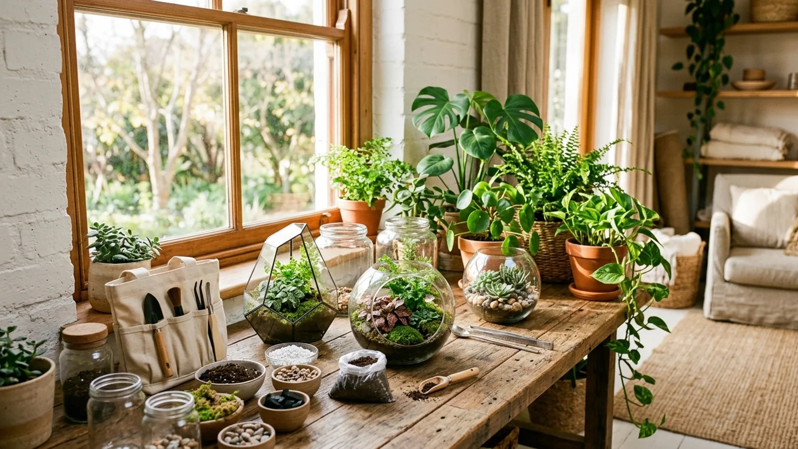 Best Terrarium Kits 2026: closed, open, hanging, and Wardian case options for succulents, moss, and ferns